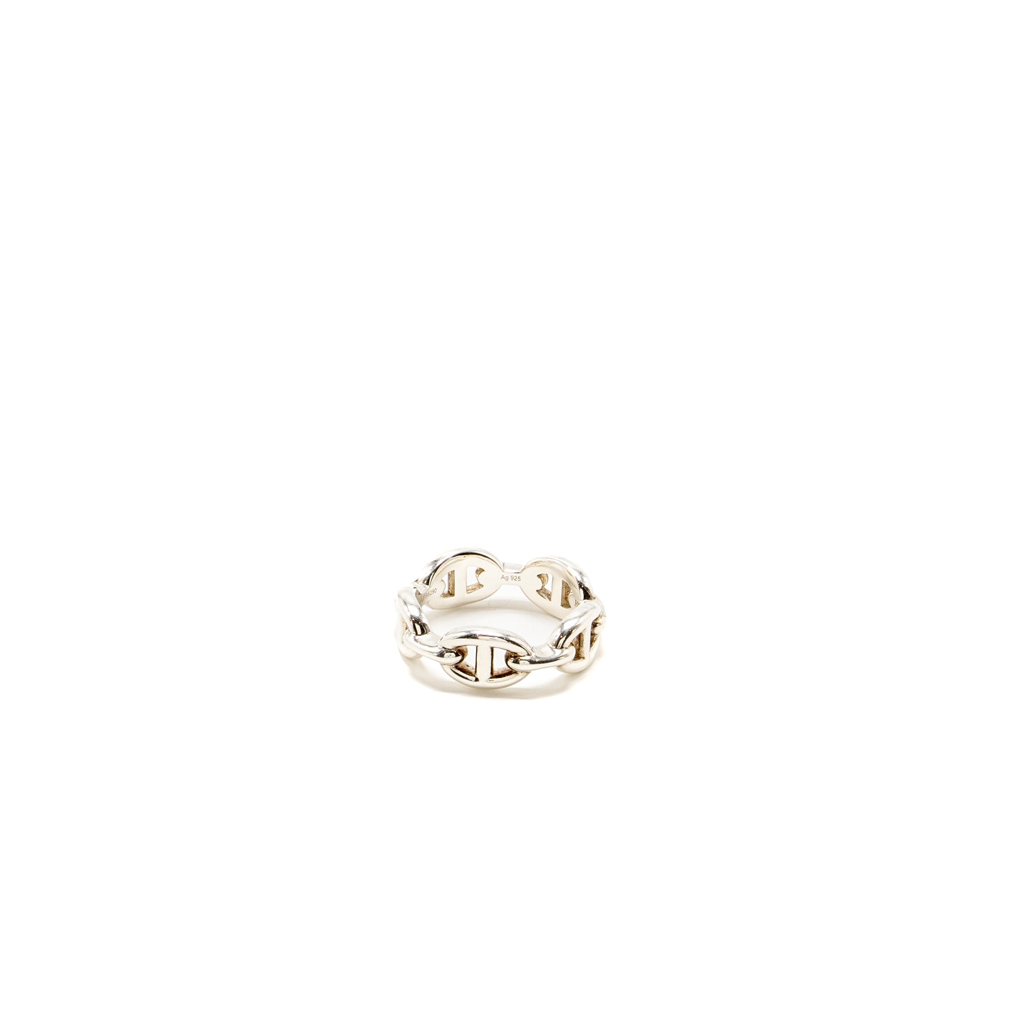 HERMES CHAINE D’ANCRE ENCHAINEE RING SILVER