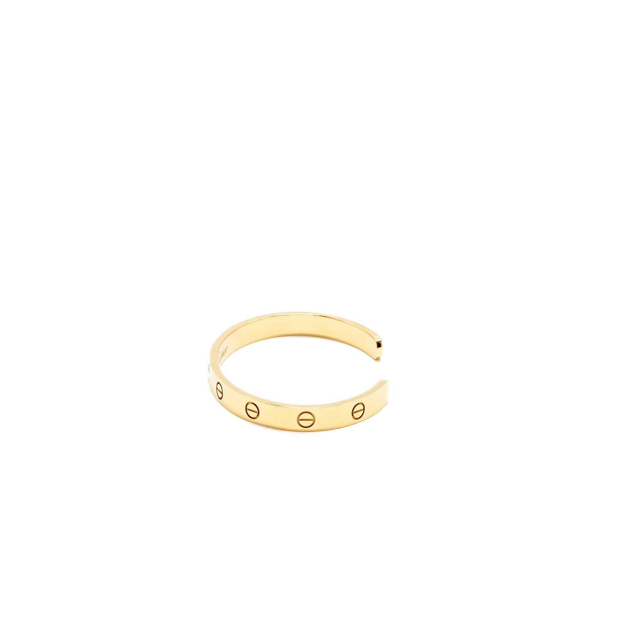 CARTIER LOVE BRACELET YELLOW GOLD, 1 DIAMOND