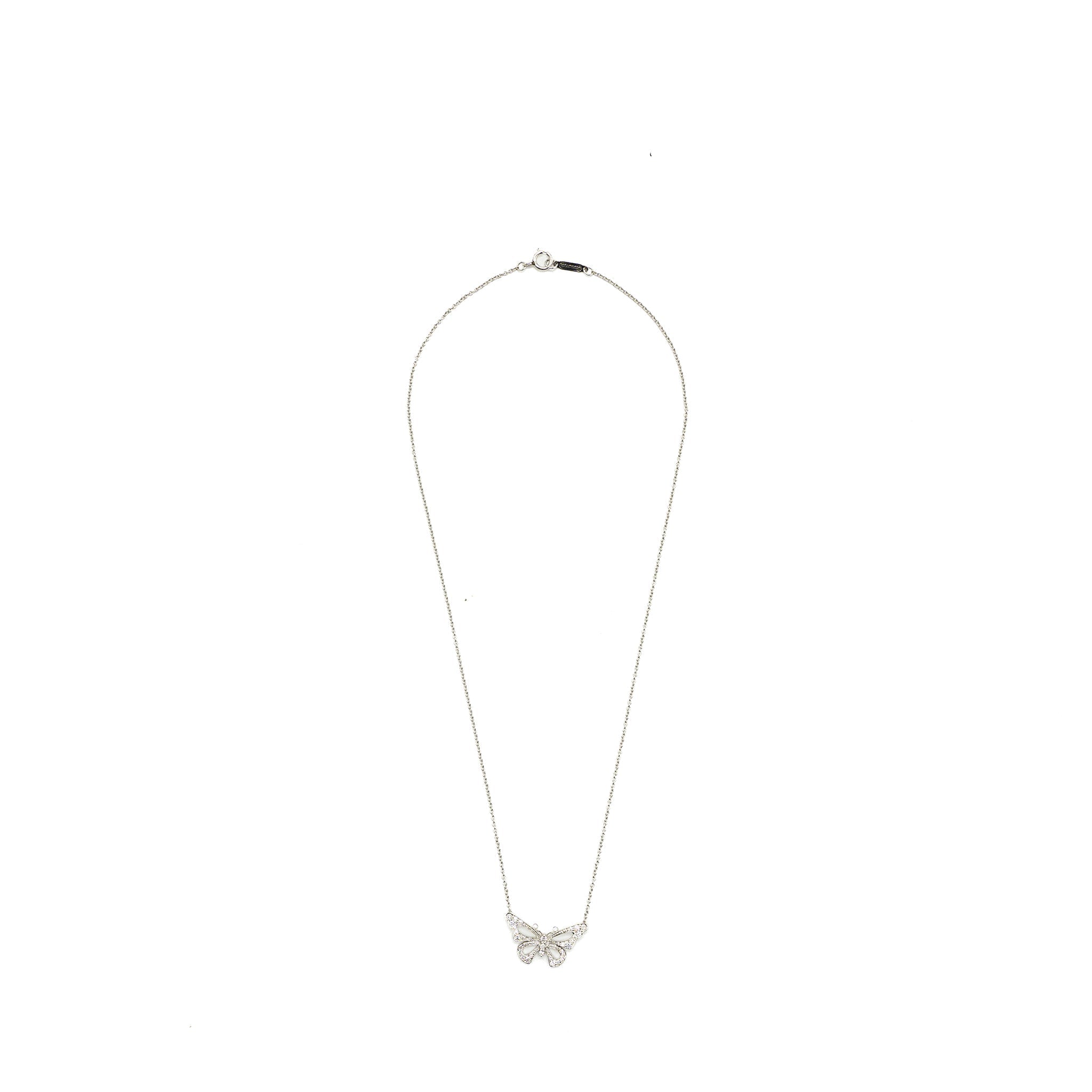 TIFFANY BUTTERFLY PENDANT PLATINUM, DIAMONDS