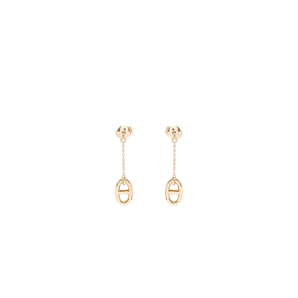 HERMES FARANDOLE EARRINGS ROSE GOLD