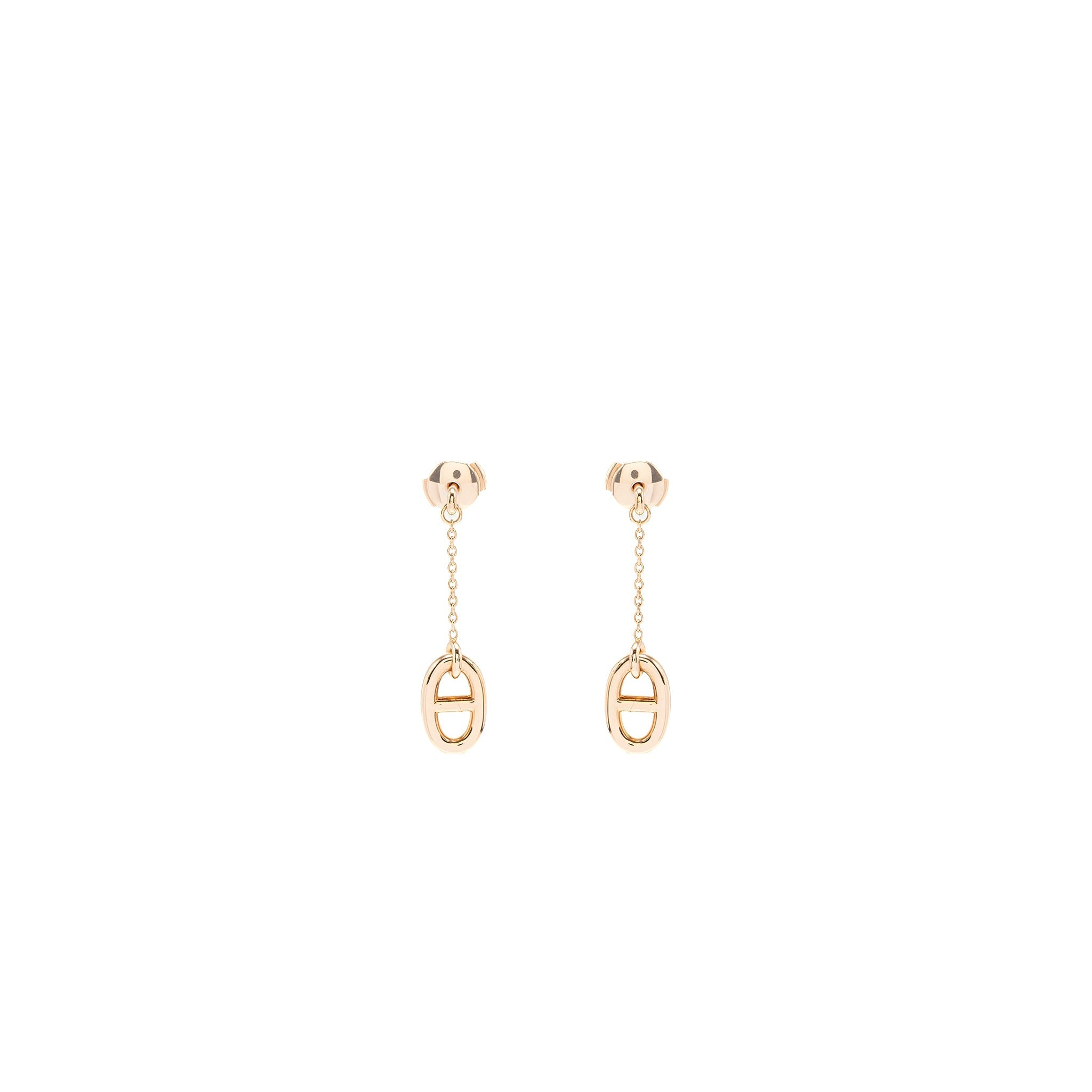 HERMES FARANDOLE EARRINGS ROSE GOLD