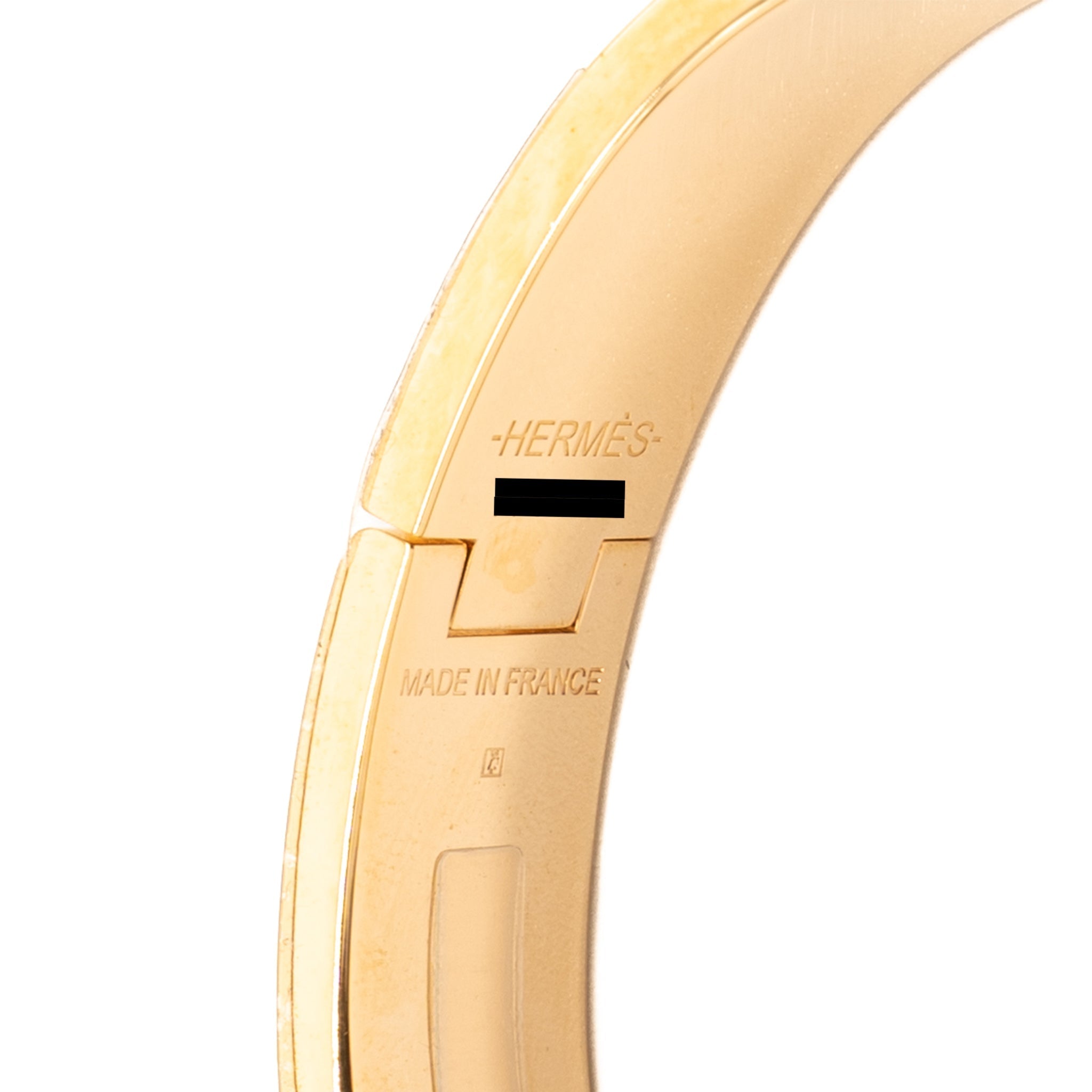 HERMES CLIC H BRACELET CHATAIGNE RGHW