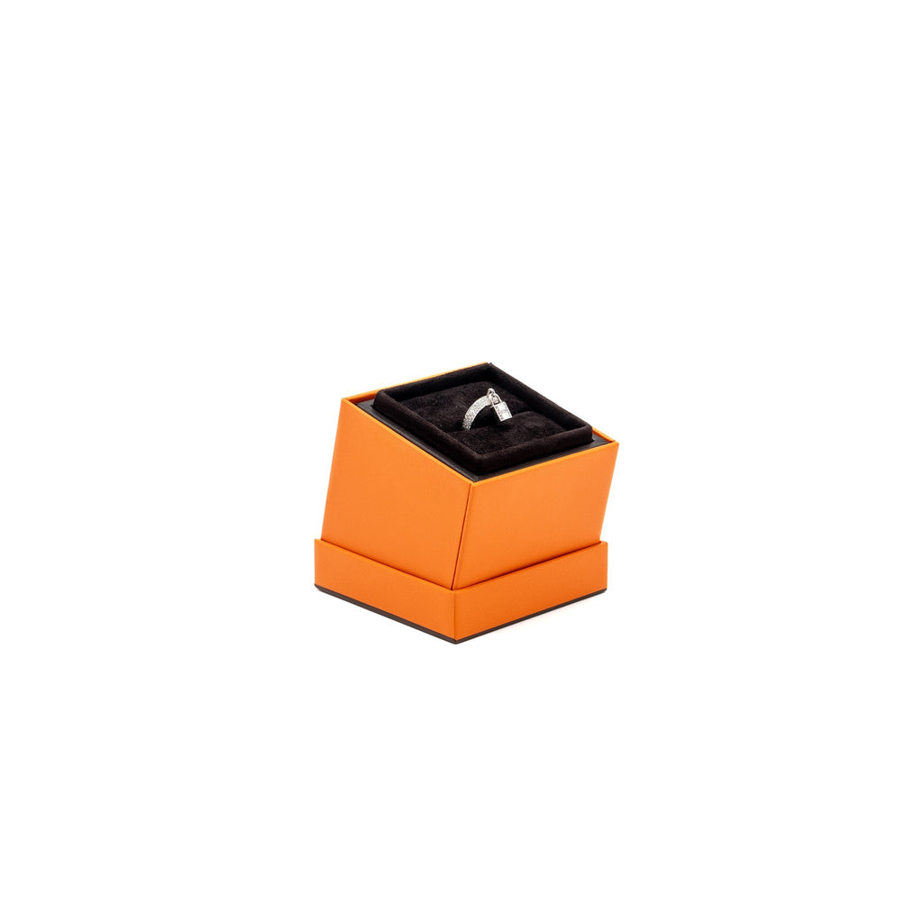 HERMES KELLY CLOCHETTE RING WHITE GOLD, DIAMONDS