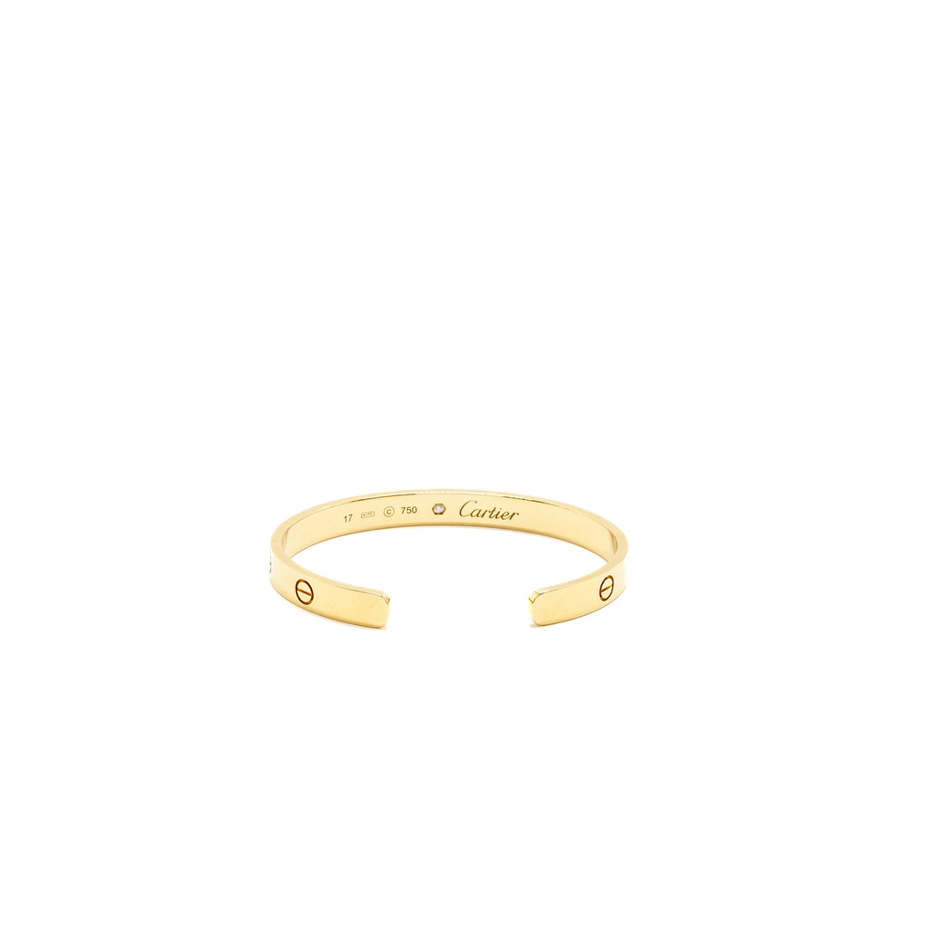 CARTIER LOVE BRACELET YELLOW GOLD, 1 DIAMOND