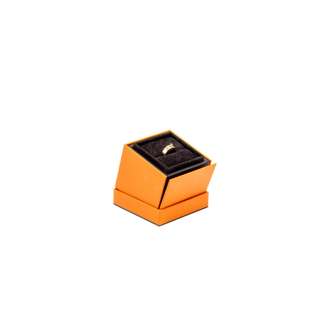 HERMES KELLY RING ROSE GOLD, 4 DIAMONDS
