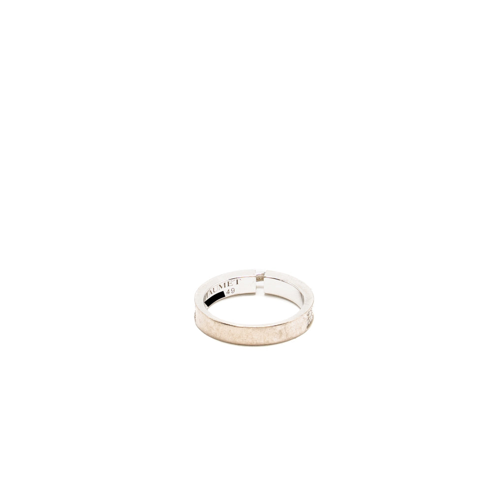 CHAUMET LIENS EVIDENCE WEDDING BAND WHITE GOLD DIAMONDS