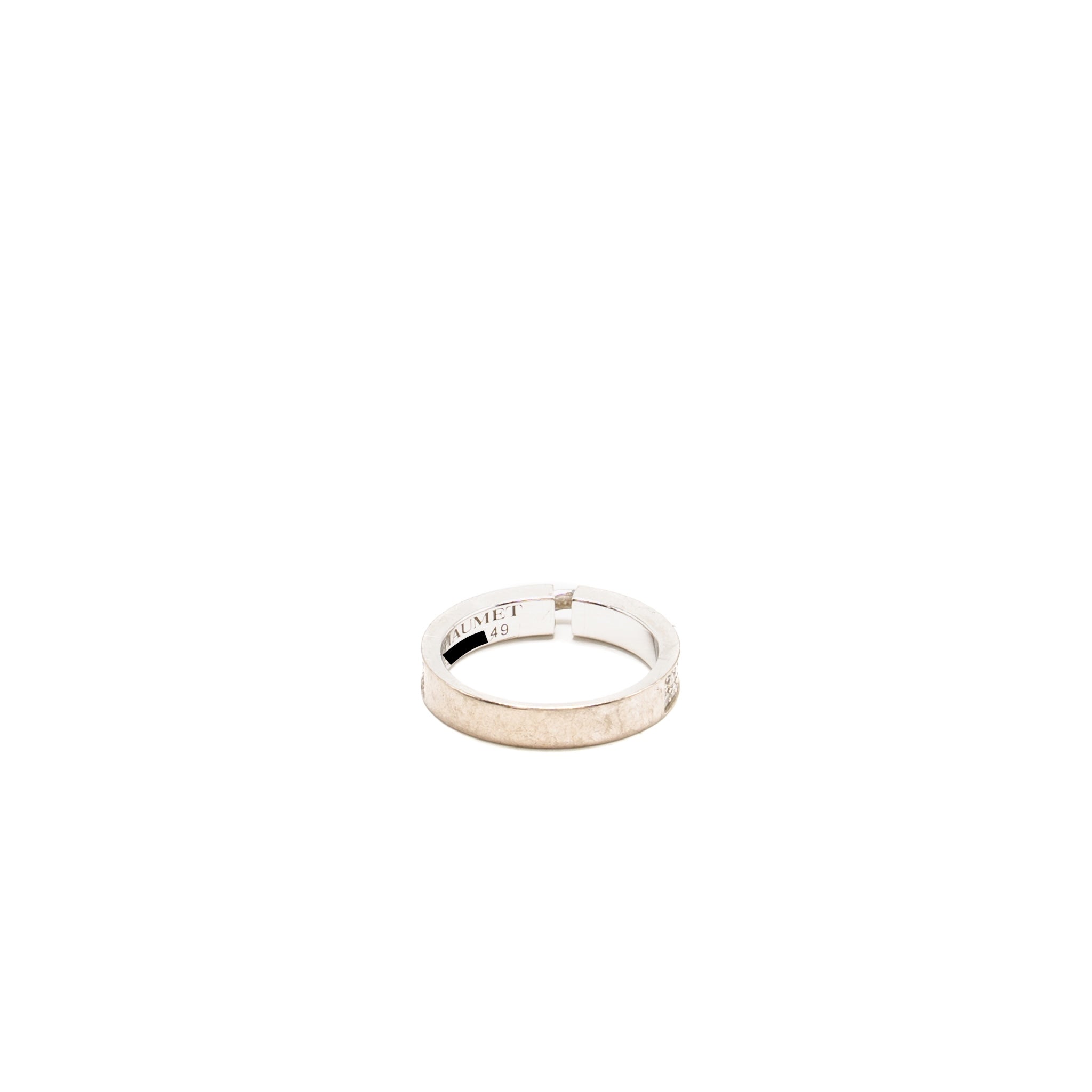 CHAUMET LIENS EVIDENCE WEDDING BAND WHITE GOLD DIAMONDS