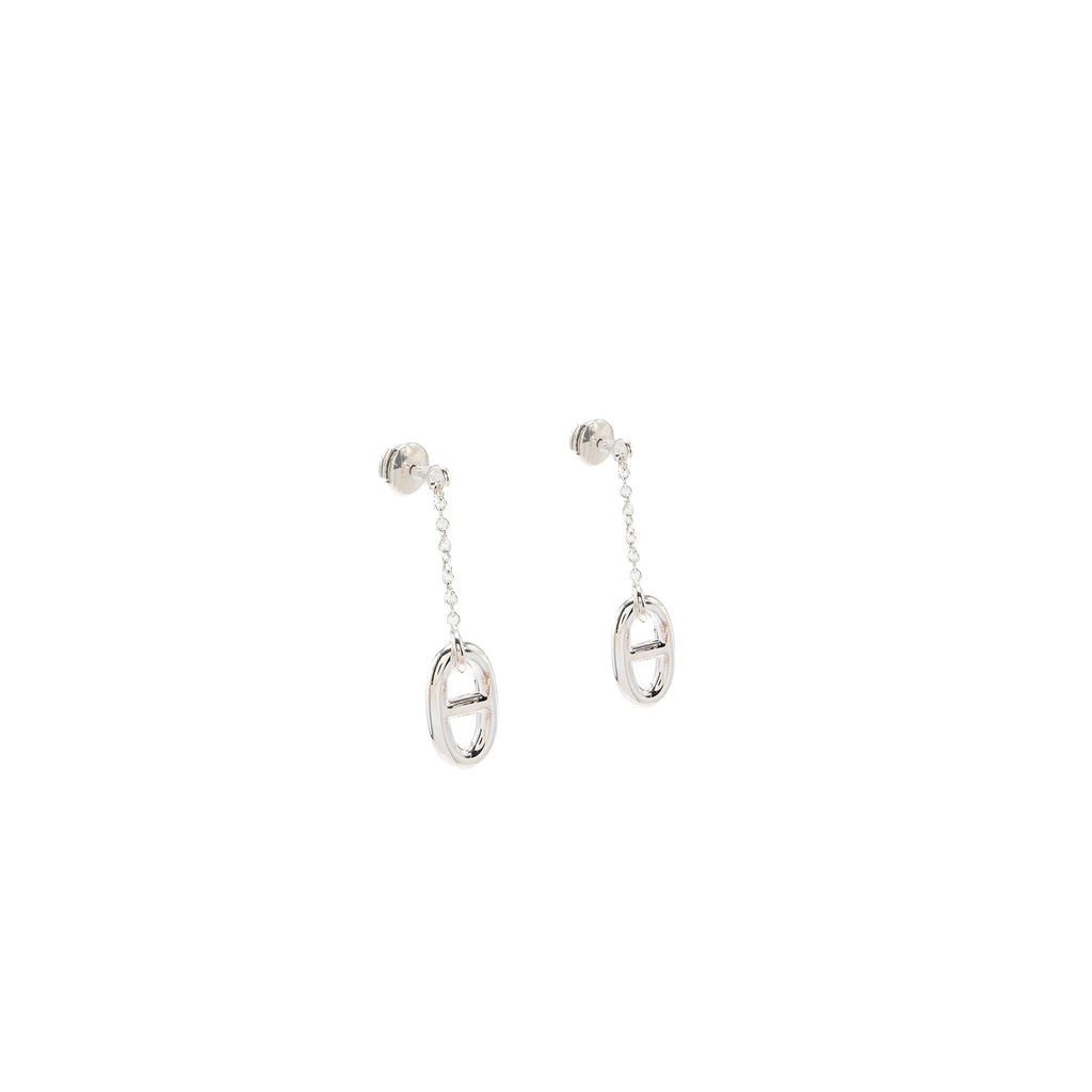 HERMES FARANDOLE EARRINGS STERLING SILVER