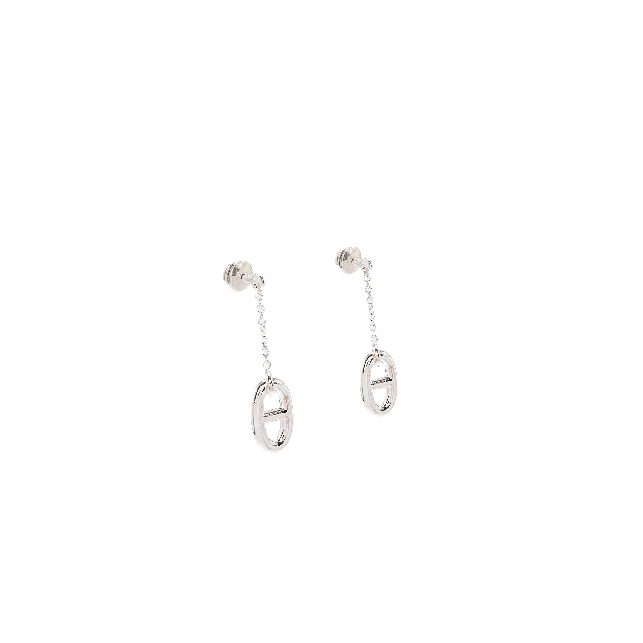 HERMES FARANDOLE EARRINGS STERLING SILVER