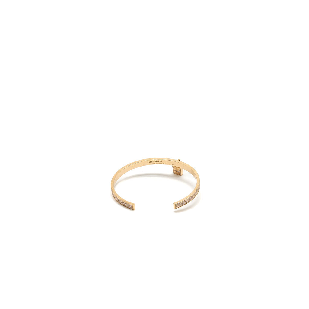 HERMES KELLY CADENAS BRACELET ROSE GOLD/DIAMONDS