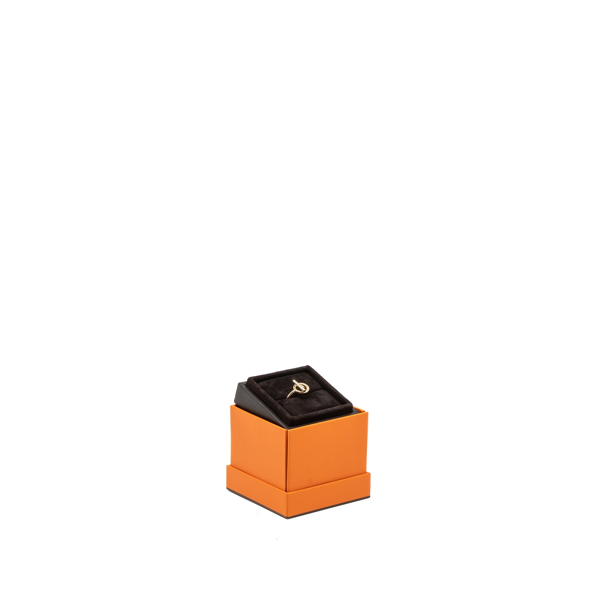 HERMES ECHAPPEE RING ROSE GOLD DIAMONDS