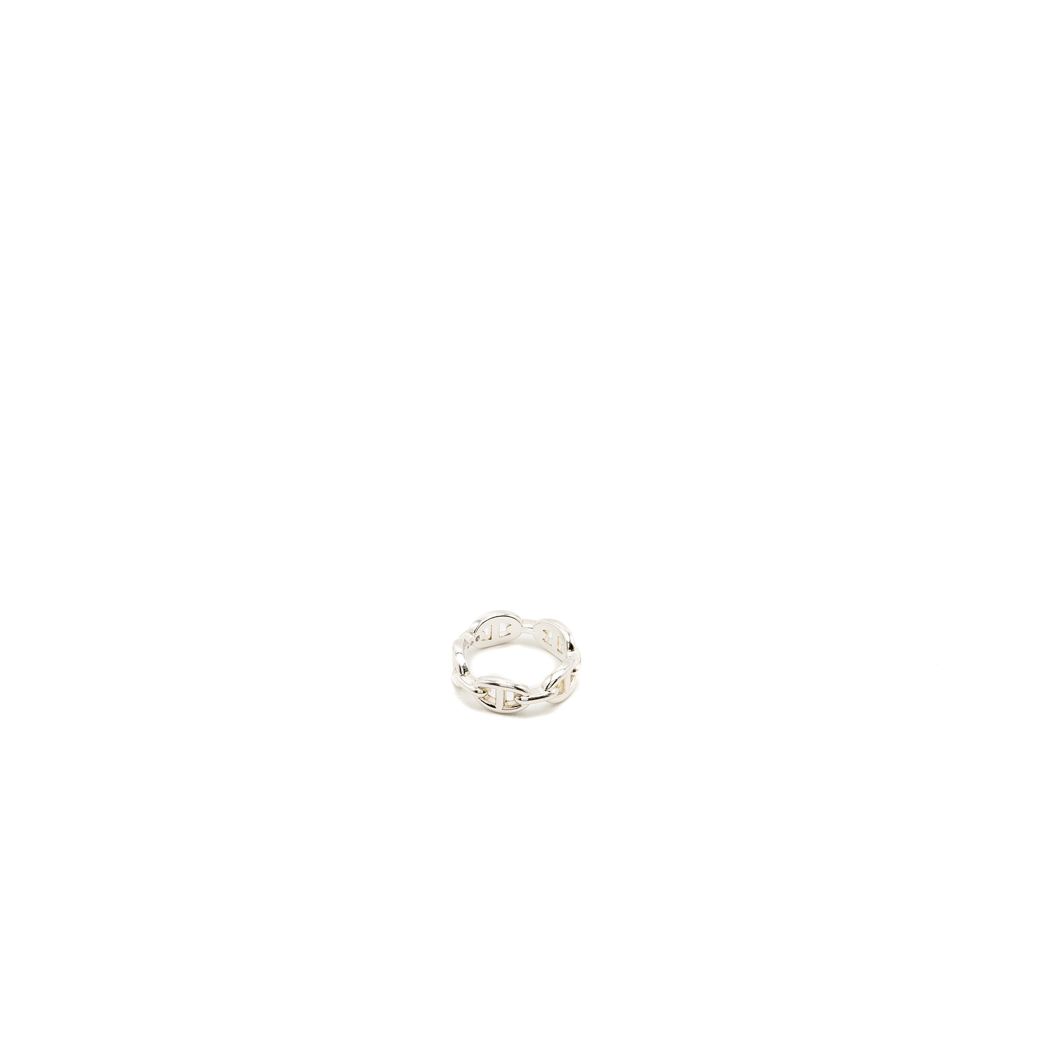 HERMES CHAINE D'ANCRE ENCHAINEE RING STERLING SILVER