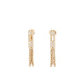 HERMES KELLY GAVROCHE EARRINGS ROSE GOLD, DIAMONDS