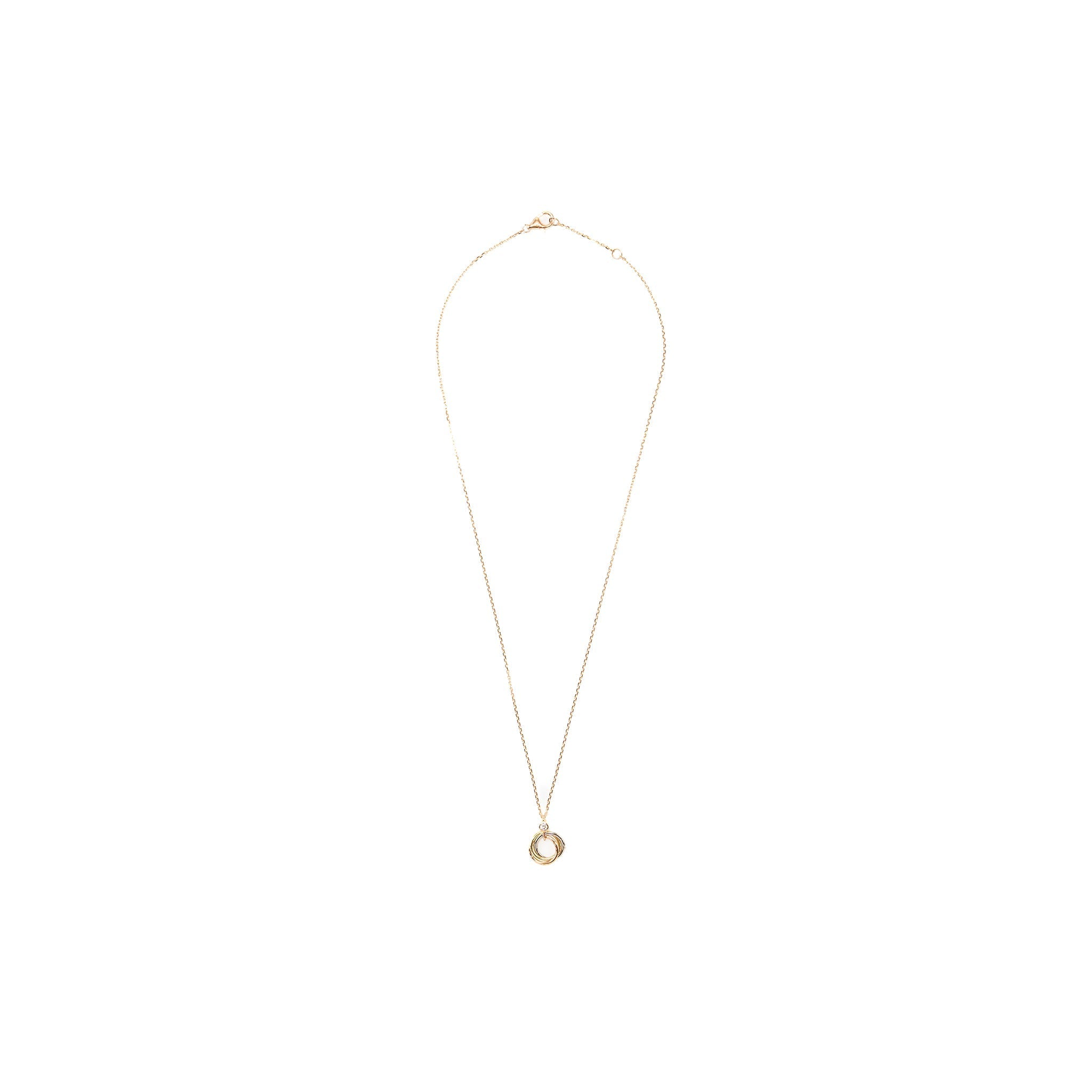 CARTIER TRINITY NECKLACE WHITE GOLD / YELLOW GOLD / ROSE GOLD, DIAMOND