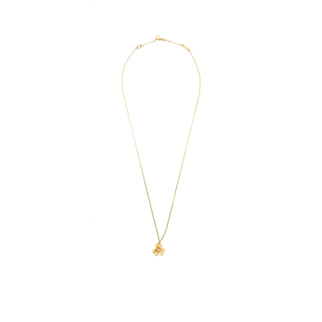 VAN CLEEF & ARPELS FRIVOLE PENDANT YELLOW GOLD, ONE DIAMOND