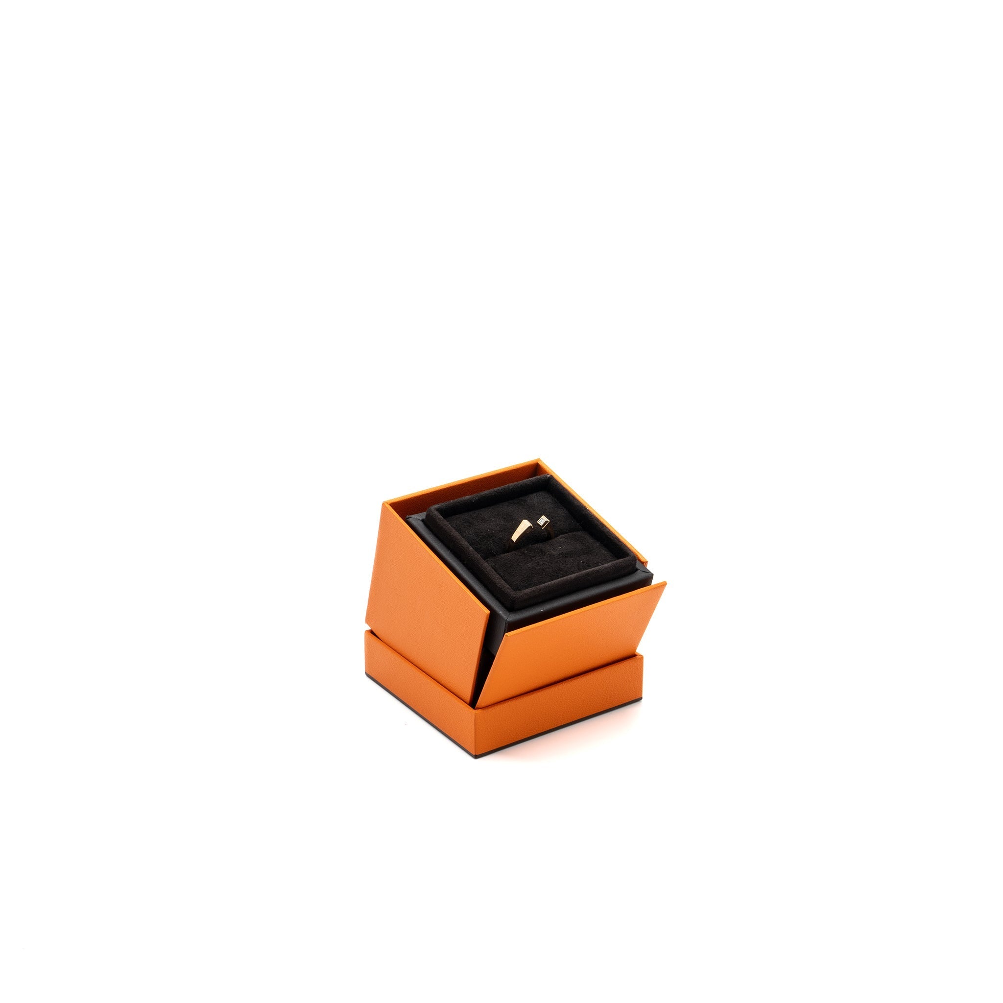 HERMES CLOU DE FORGE RING ROSE GOLD WITH DIAMONDS