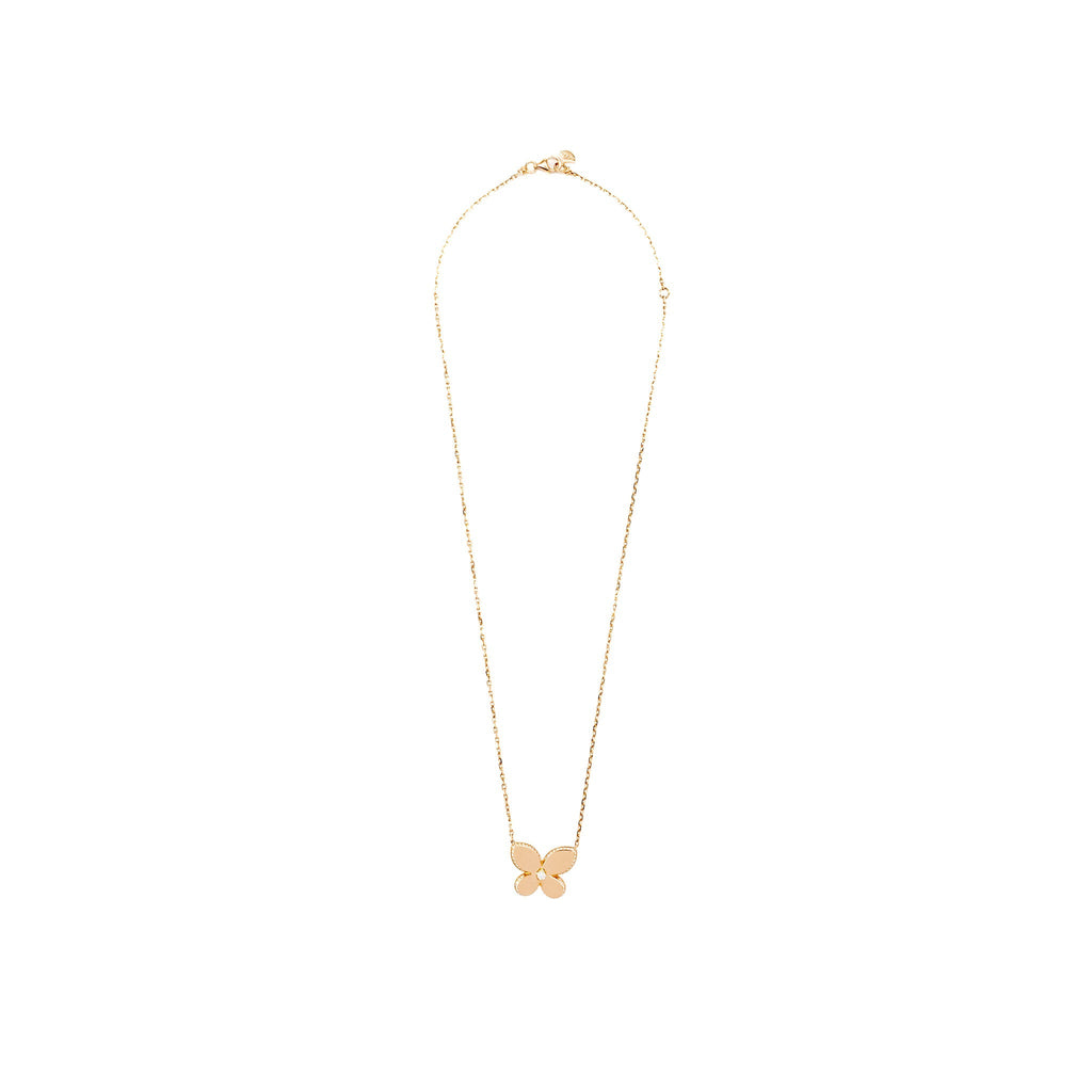 GRAFF PAVE BUTTERFLY PENDANT ROSE GOLD, DIAMONDS