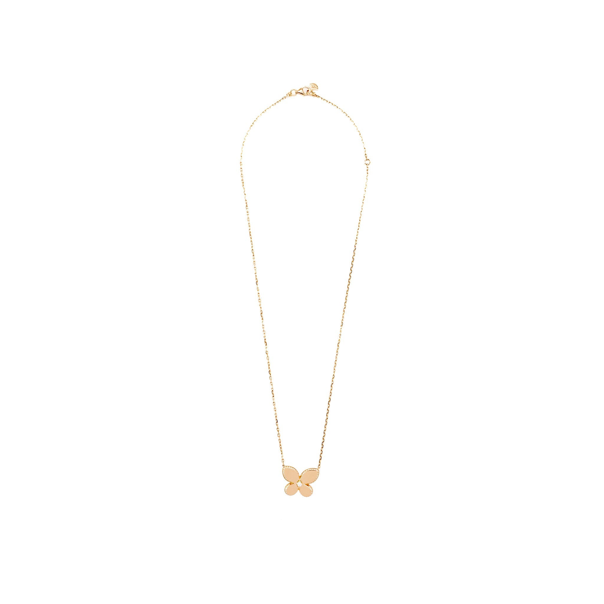 GRAFF PAVE BUTTERFLY PENDANT ROSE GOLD, DIAMONDS
