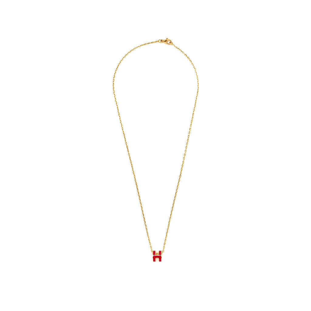 HERMES MINI POP H PENDANT PLOR ROS FRAMBOISE RGHW