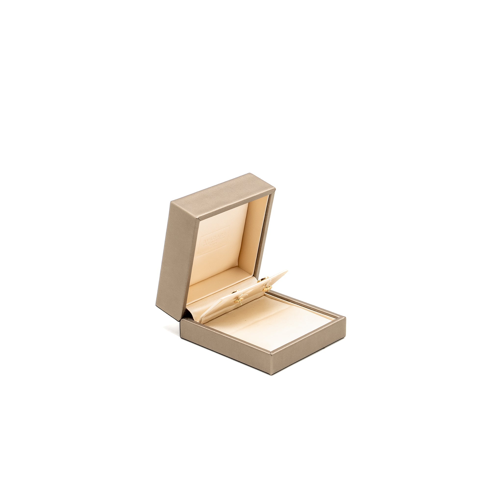 BVLGARI CLASSIC SINGLE ROUND EARRING CARNELIAN/MOTHER OF PEARL ROSE GOLD (SELL IN A SET)