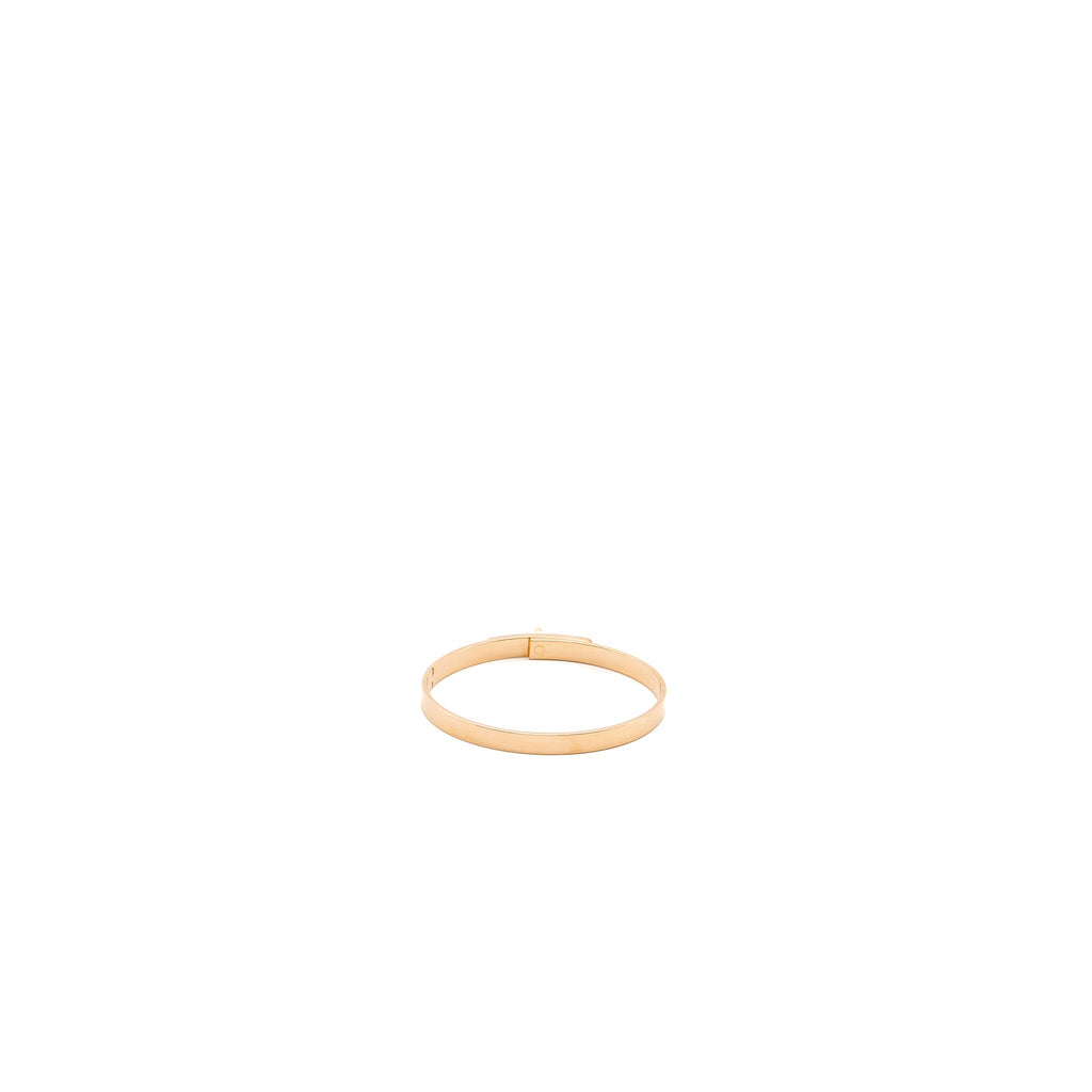 HERMES KELLY BRACELET ROSE GOLD 4 DIAMONDS