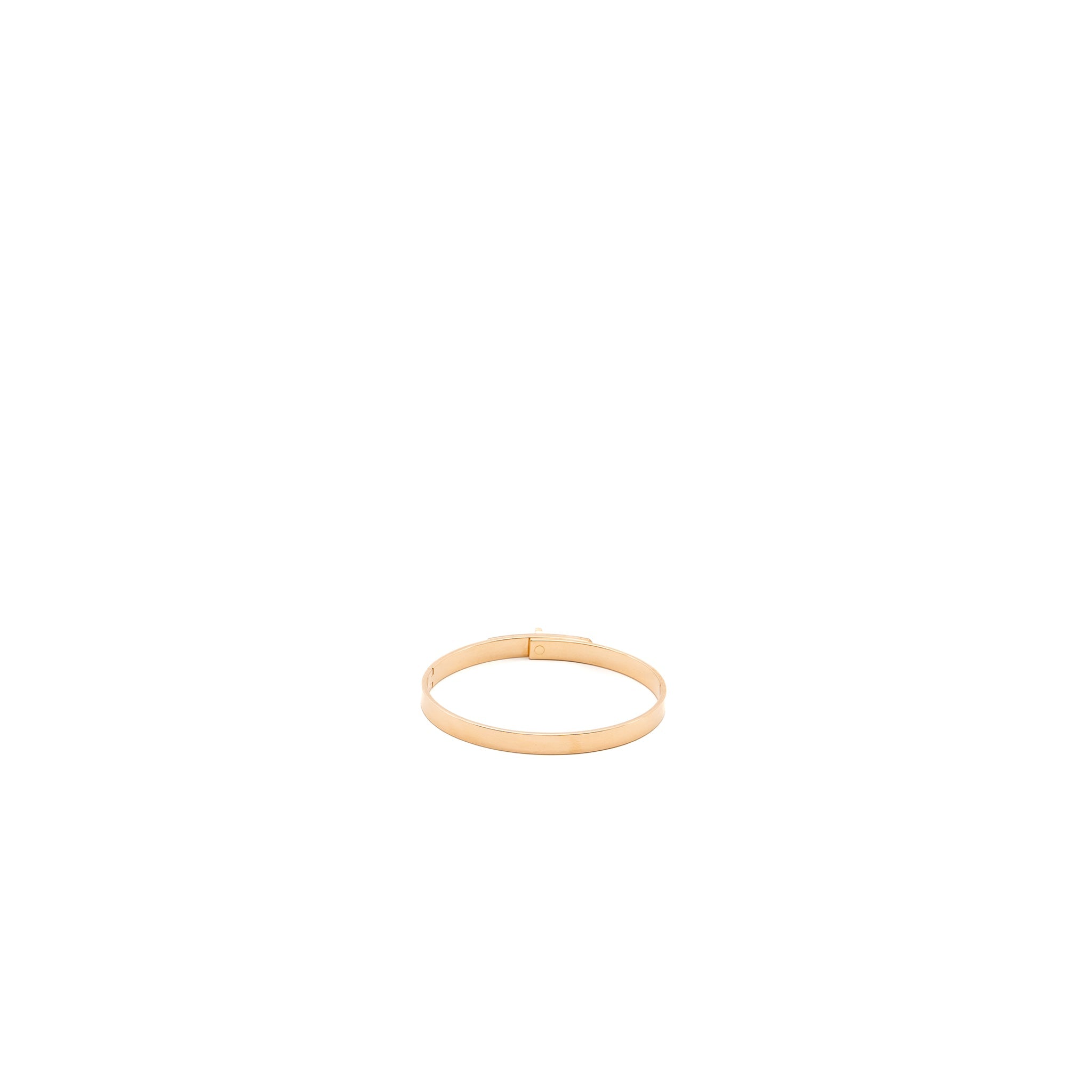 HERMES KELLY BRACELET ROSE GOLD 4 DIAMONDS