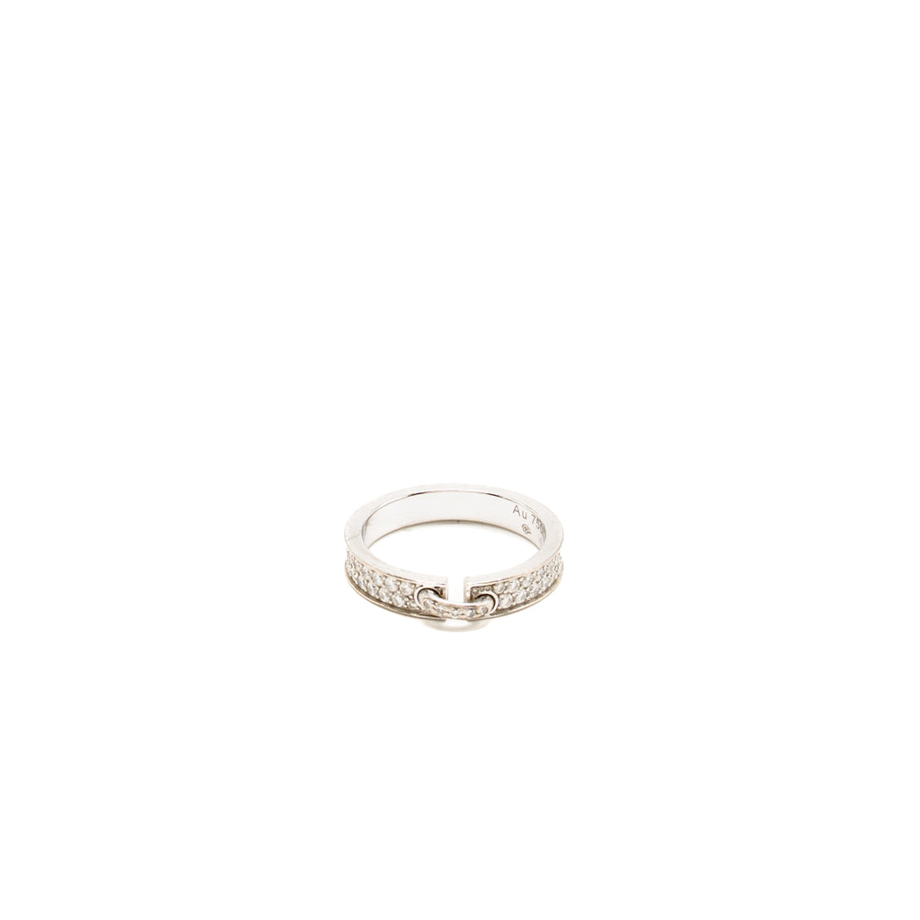 CHAUMET LIENS EVIDENCE WEDDING BAND WHITE GOLD DIAMONDS