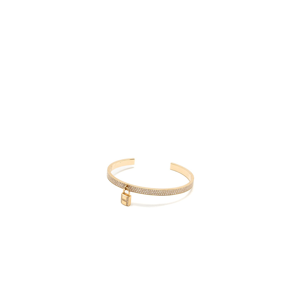 HERMES KELLY CADENAS BRACELET ROSE GOLD/DIAMONDS