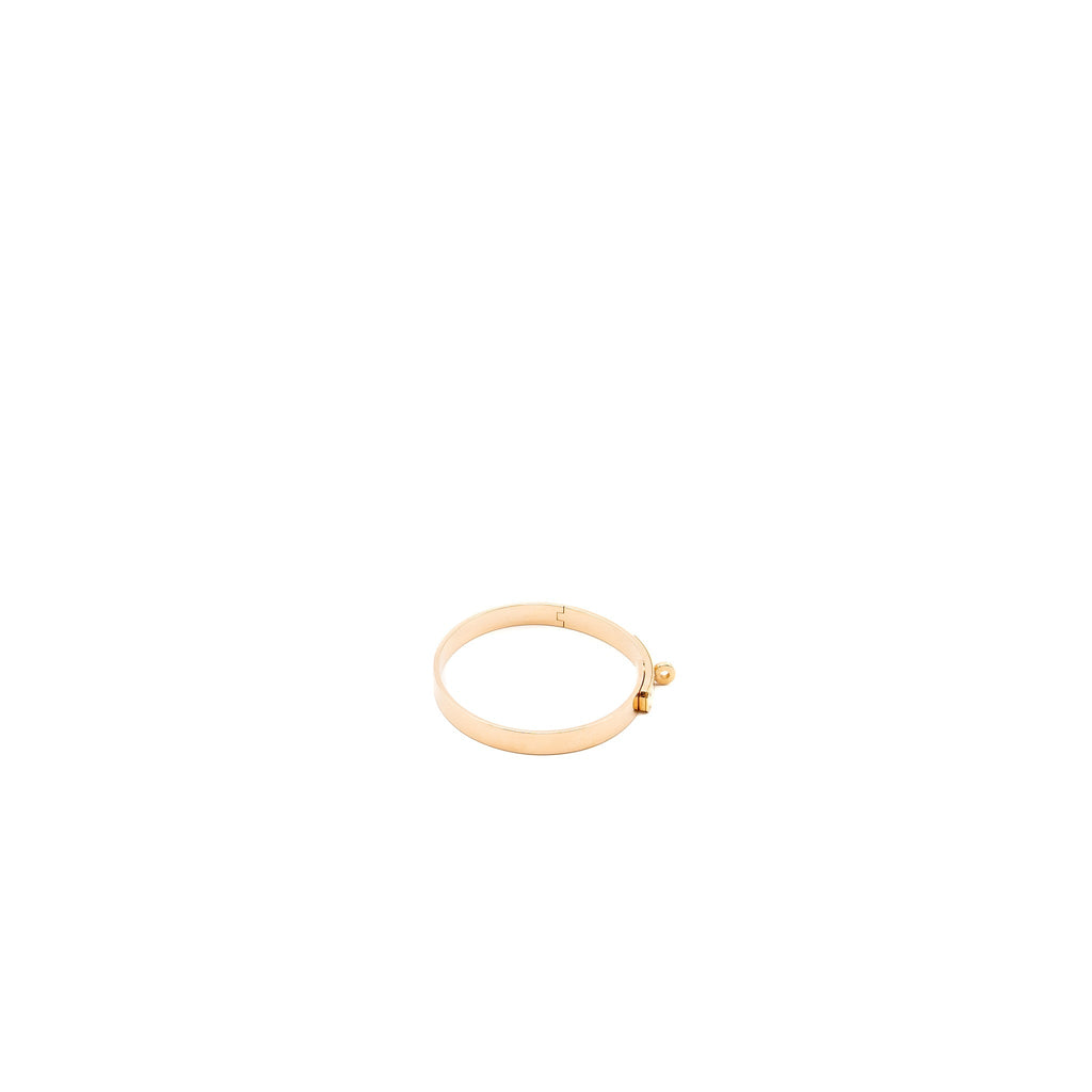 HERMES KELLY BRACELET ROSE GOLD 4 DIAMONDS