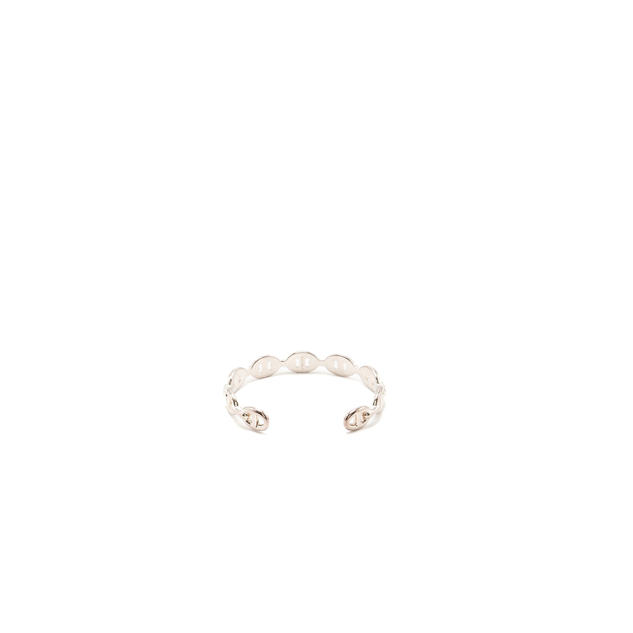 HERMES CHAINE D'ANCRE ENCHAINEE BRACELET SILVER