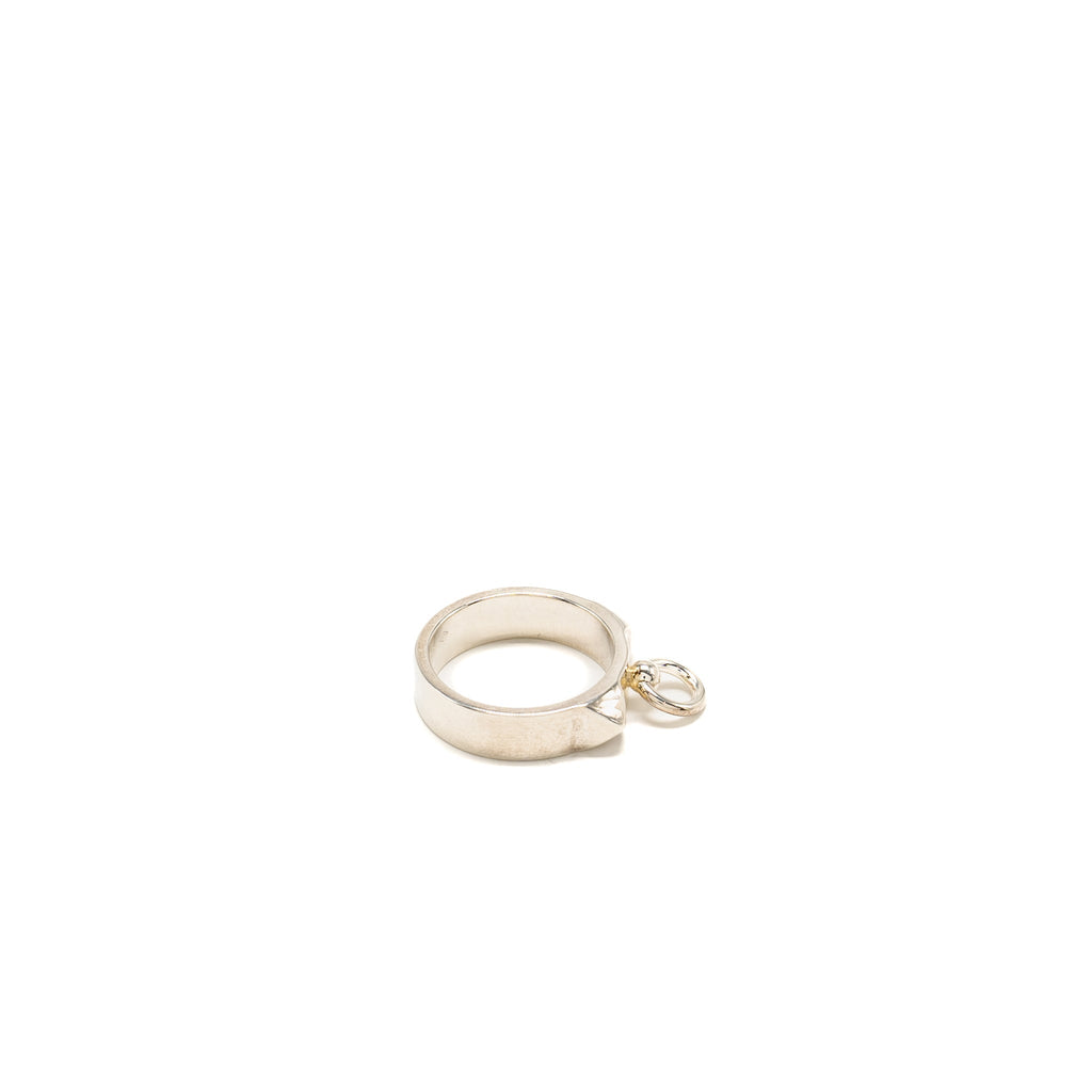 HERMES COLLIER DE CHAIN RING STERLING SILVER