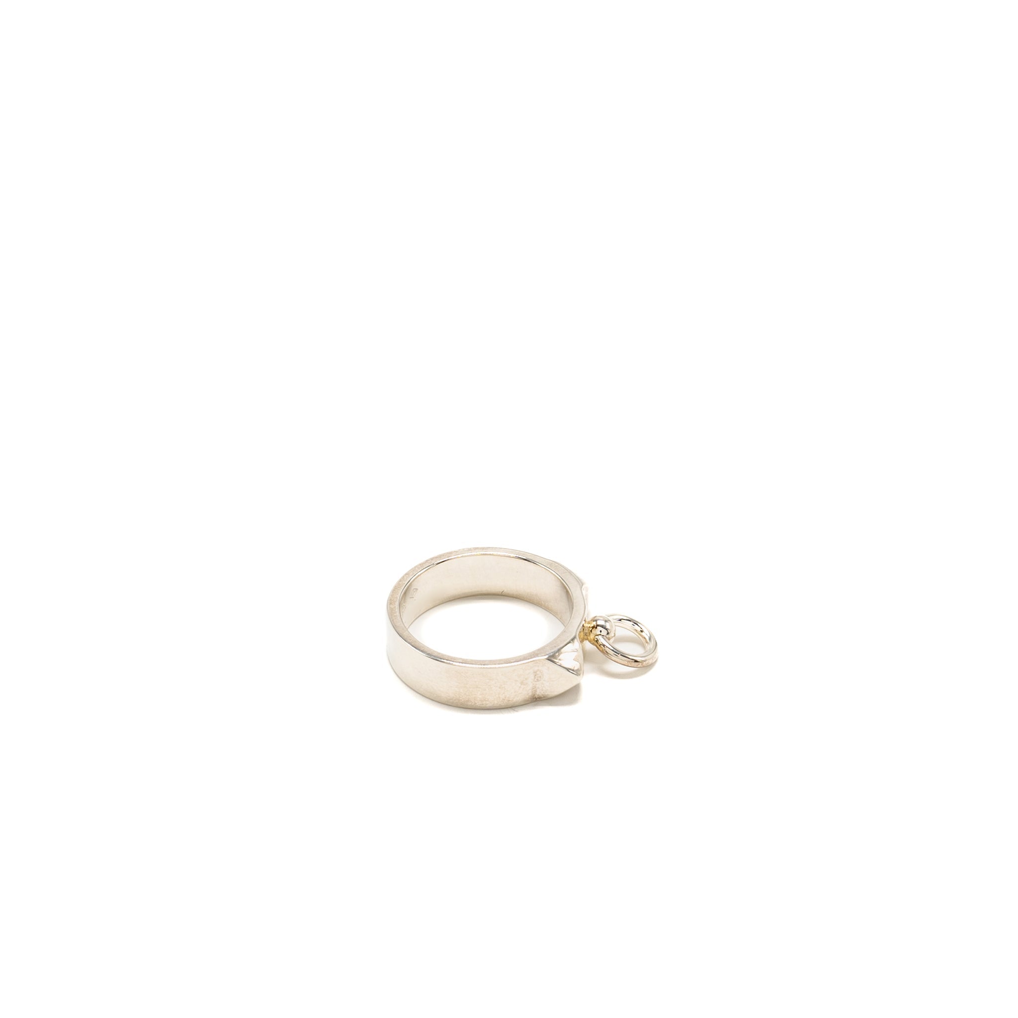HERMES COLLIER DE CHAIN RING STERLING SILVER