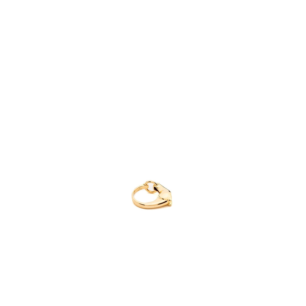 HERMES GALLOP RING ROSE GOLD, 1 DIAMOND