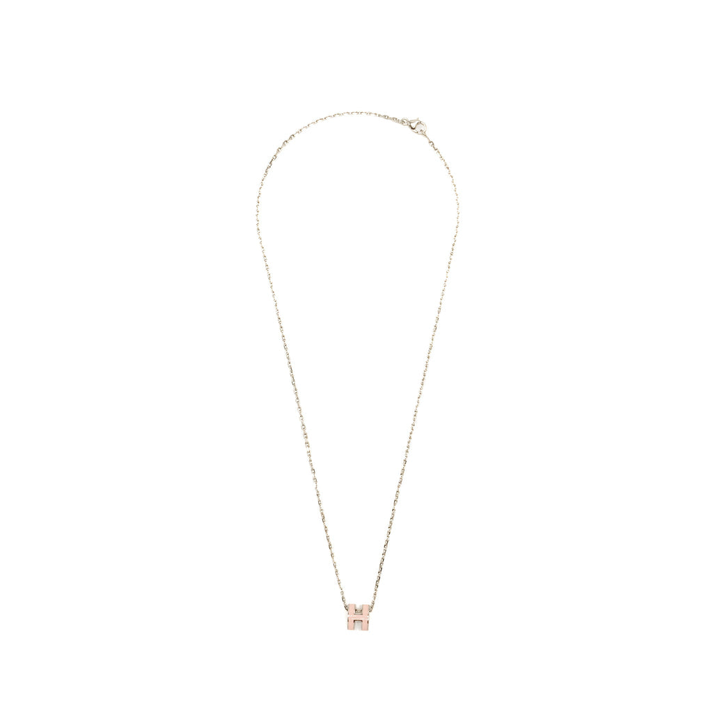 HERMES MINI POP H PENDANT ROSE DRAGEE SHW