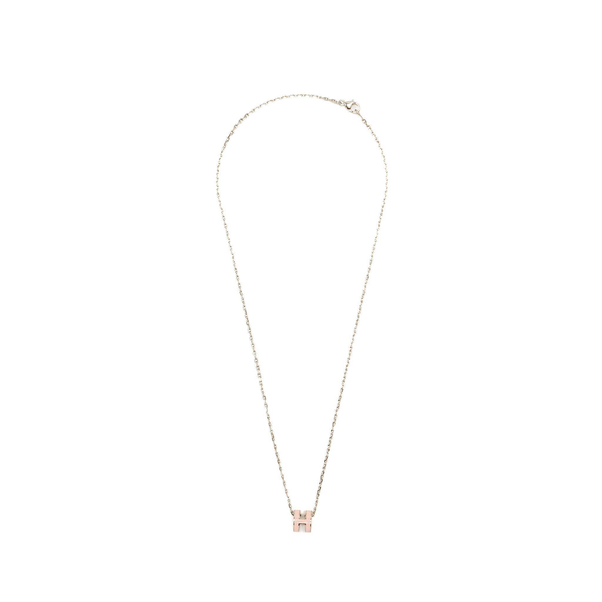 HERMES MINI POP H PENDANT ROSE DRAGEE SHW