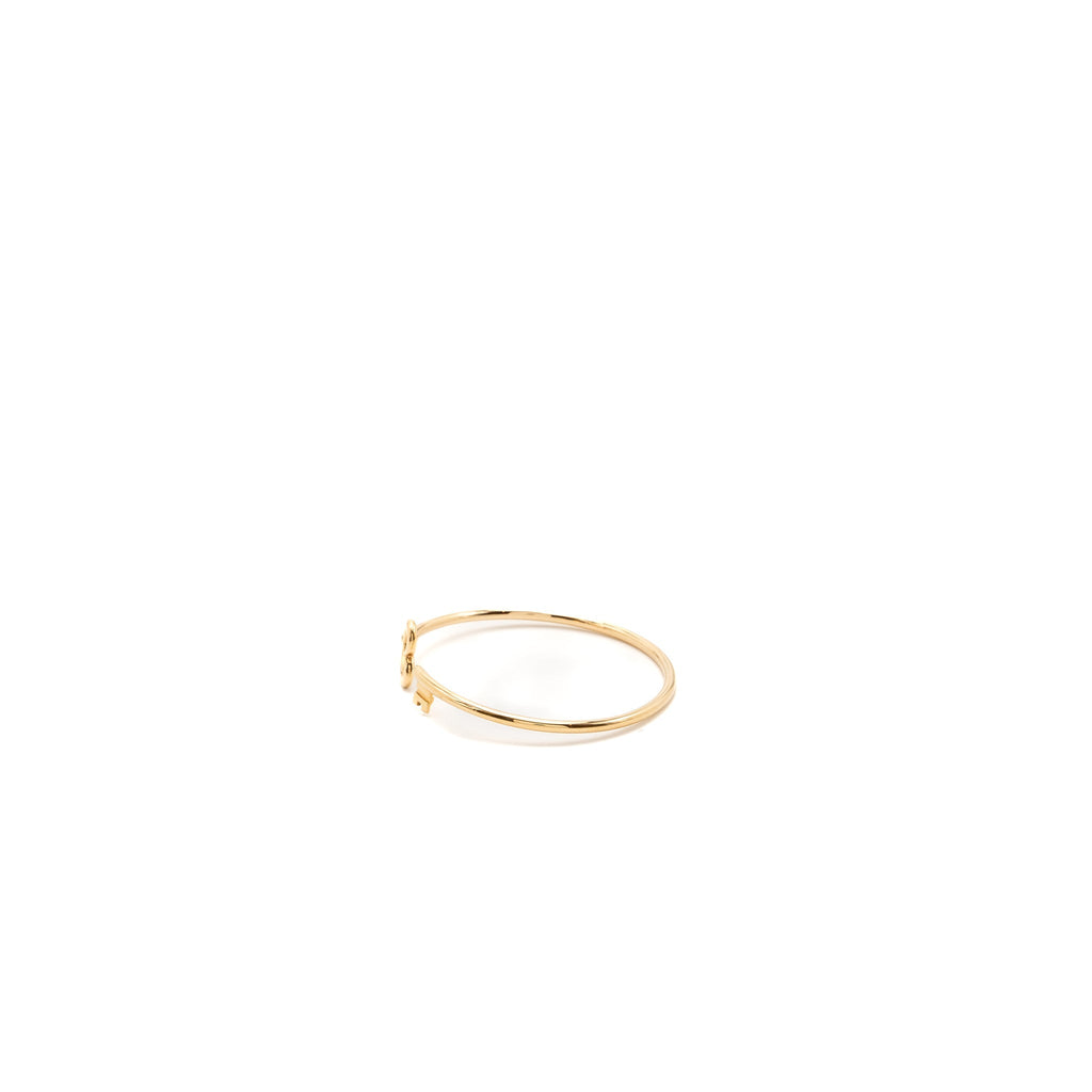 TIFFANY HEART KEY WIRE BRACELET ROSE GOLD