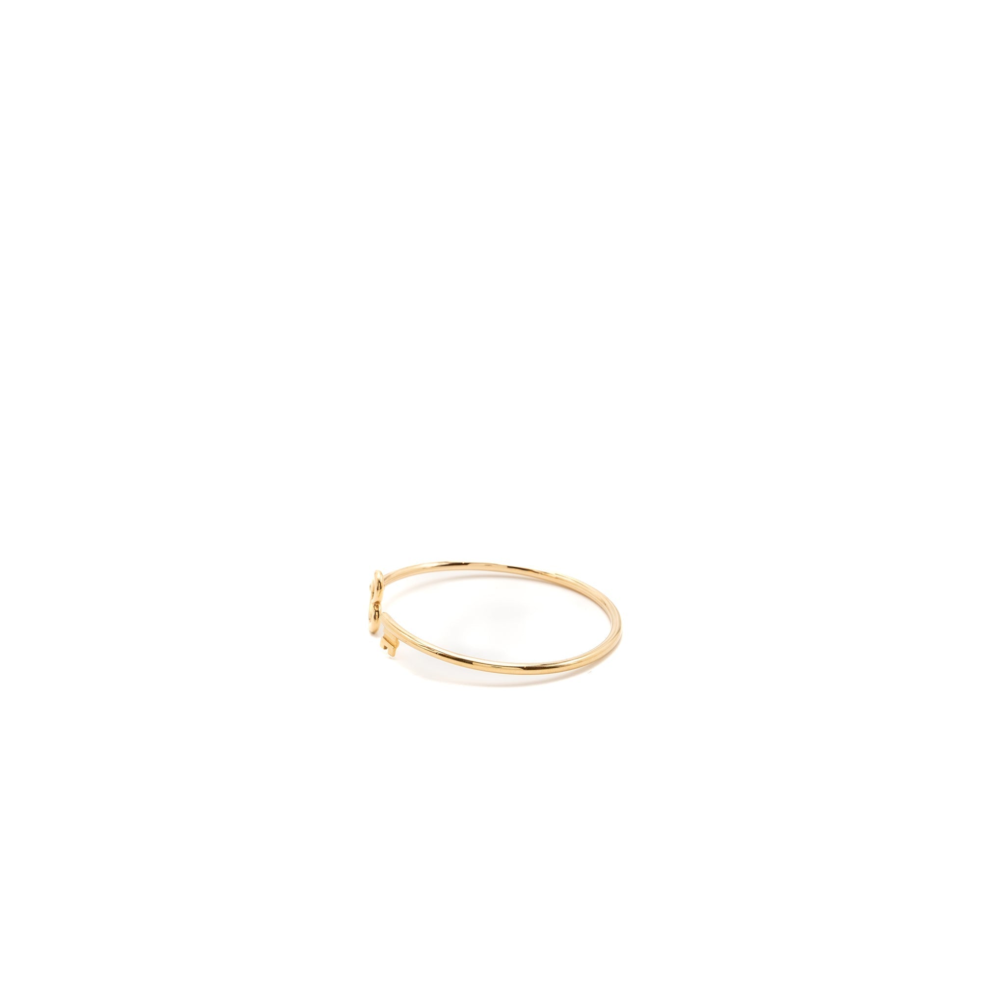 TIFFANY HEART KEY WIRE BRACELET ROSE GOLD
