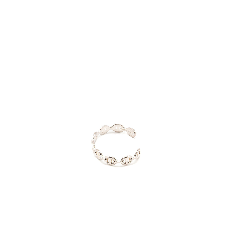 HERMES CHAINE D'ANCRE ENCHAINEE BRACELET SILVER