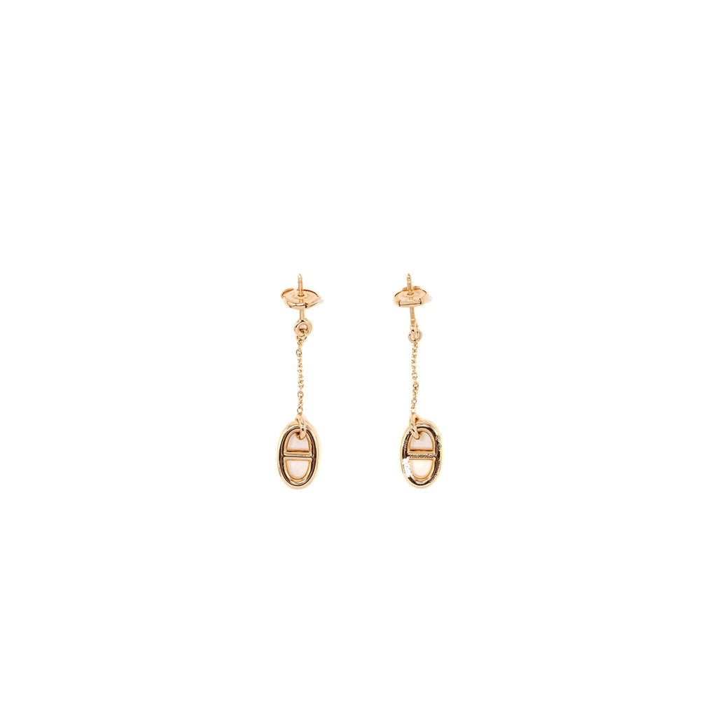 HERMES FARANDOLE EARRINGS ROSE GOLD