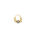 CHANEL TWIST WITH DETAILED CRYSTAL GIANT BRACELET GOLD TONE