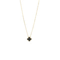 VAN CLEEF AND ARPELS VINTAGE ALHAMBRA PENDANT ONYX / YELLOW GOLD