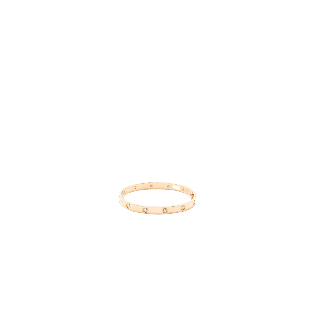 CARTIER LOVE BRACELET ROSE GOLD WITH 10 DIAMONDS