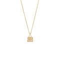 HERMES AMULETTE KELLY PENDANT ROSE GOLD DIAMONDS