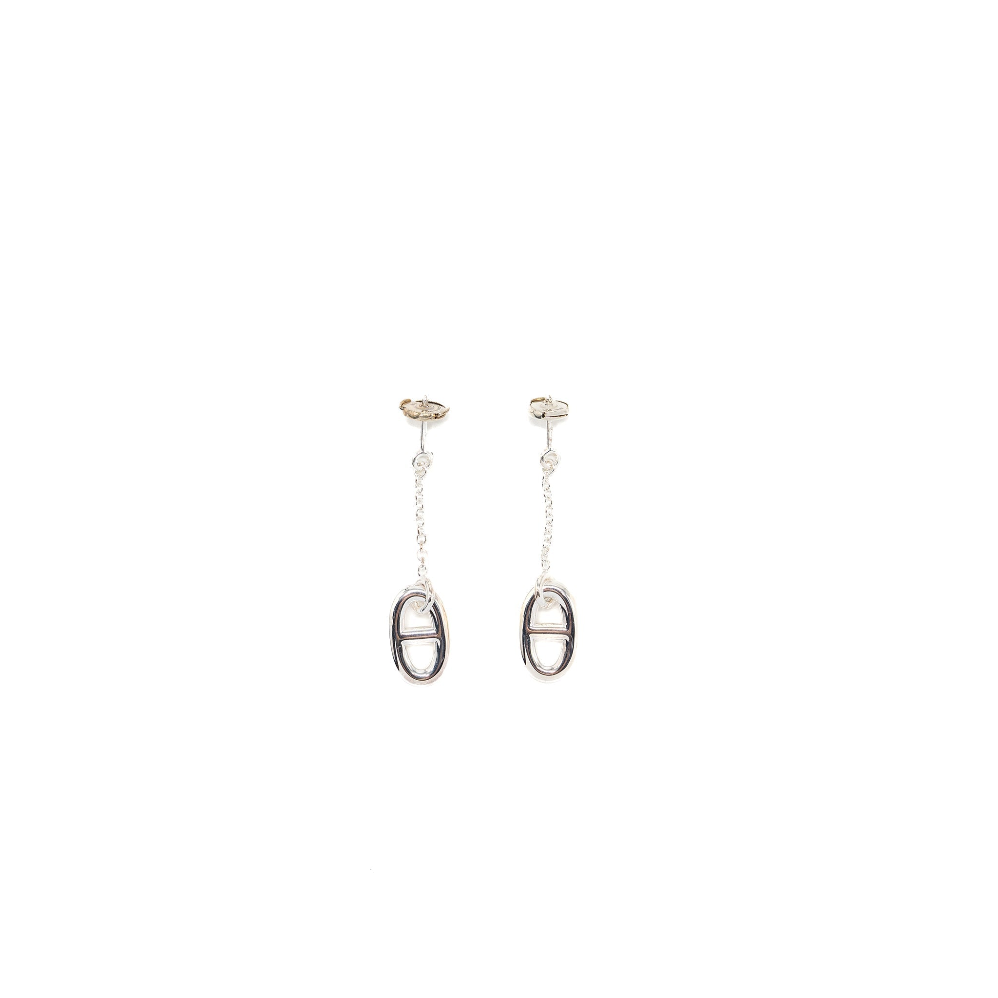 HERMES FARANDOLE EARRINGS STERLING SILVER