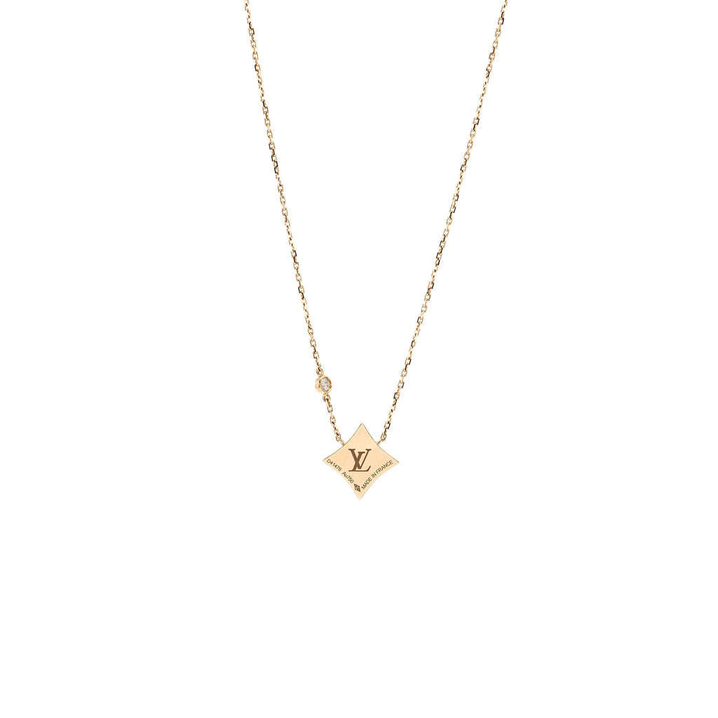 LOUIS VUITTON COLOR BLOSSOM BB STAR PENDANT PINK GOLD MOTHER OF PEARL/DIAMOND
