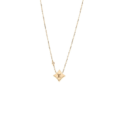 LOUIS VUITTON COLOR BLOSSOM BB STAR PENDANT PINK GOLD MOTHER OF PEARL/DIAMOND
