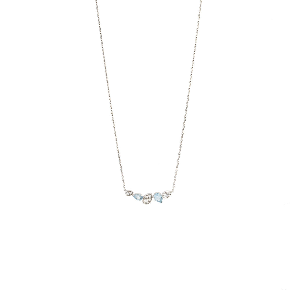CHAUMET JOSEPHINE RINDE D’AIGRETTE NECKLACE WHITE GOLD / AQUAMARINES / DIAMONDS