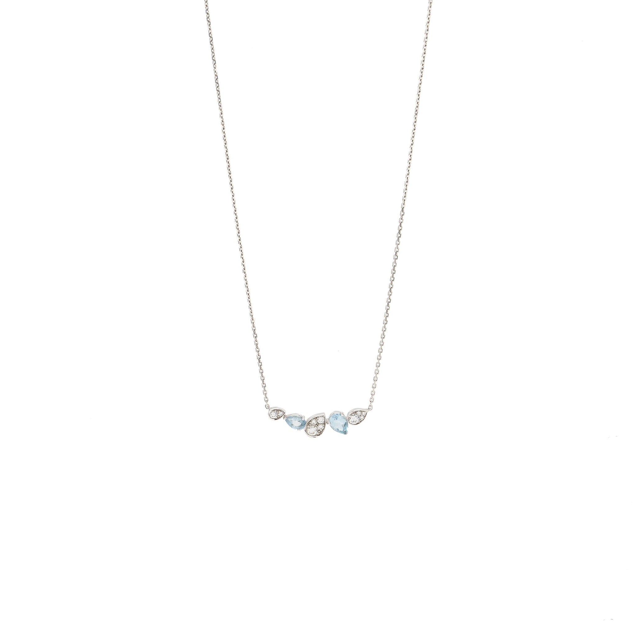CHAUMET JOSEPHINE RINDE D’AIGRETTE NECKLACE WHITE GOLD / AQUAMARINES / DIAMONDS