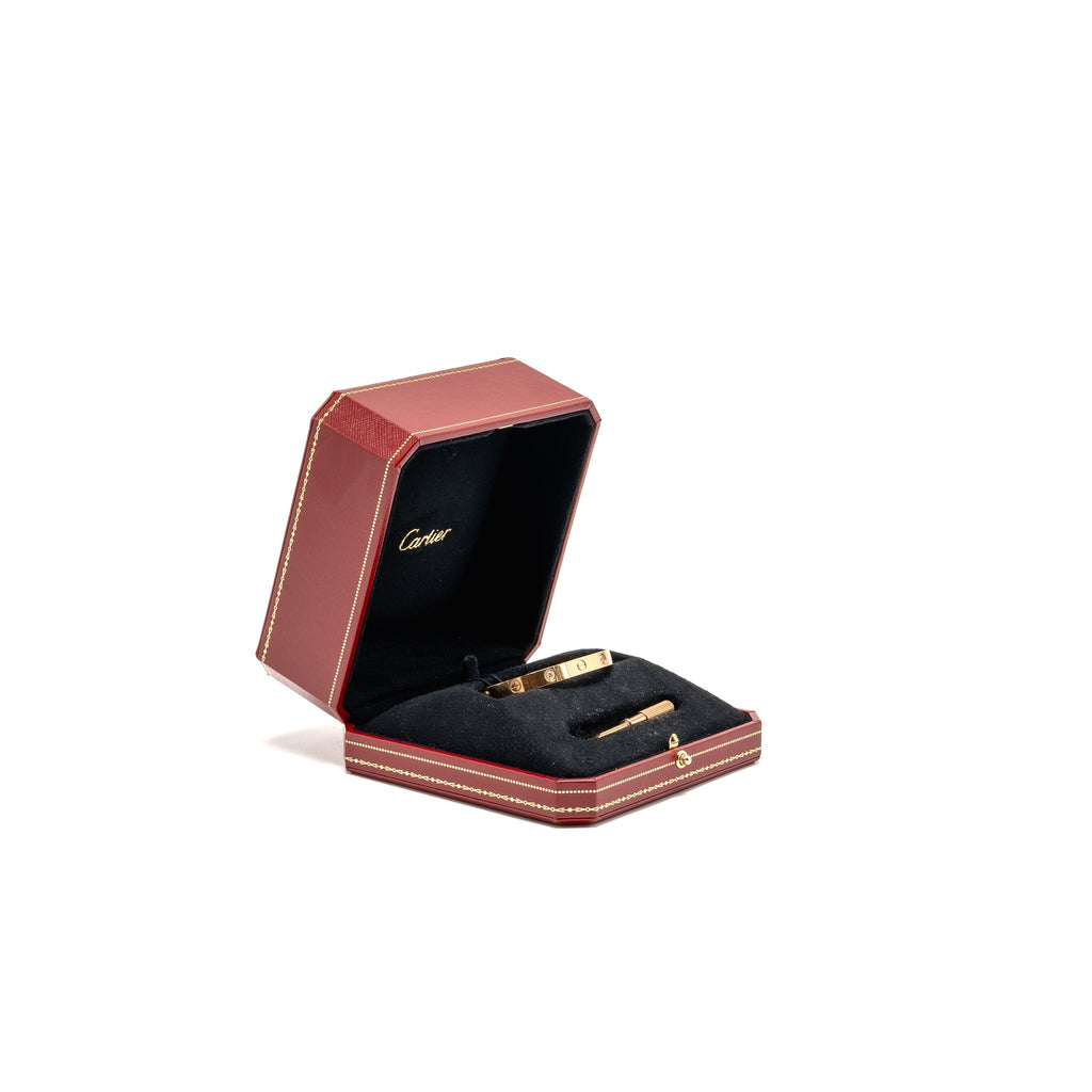 CARTIER LOVE BRACELET ROSE GOLD WITH 4 DIAMONDS