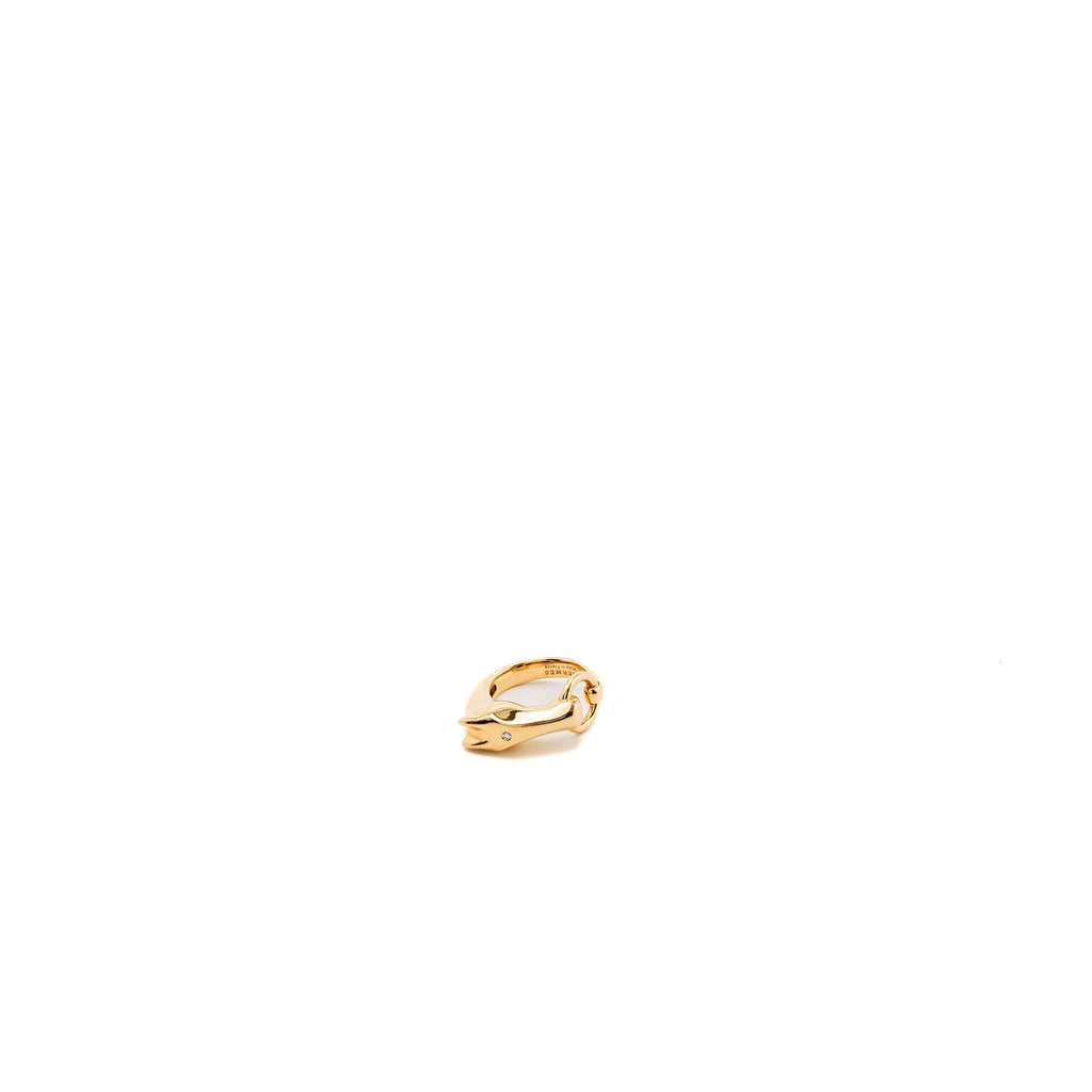 HERMES GALLOP RING ROSE GOLD, 1 DIAMOND